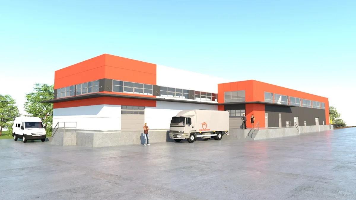 Nakládková a vykládková hala ZSSK pre železničnú logistiku